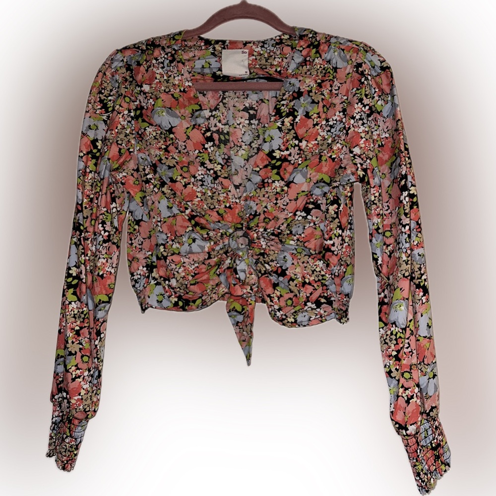 Floral SO crop top